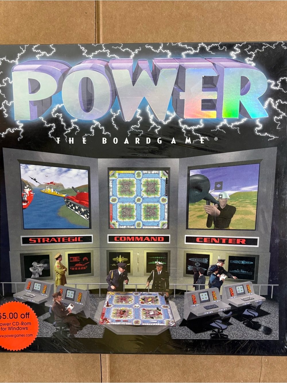 Vintage POWER THE BOARD GAME by Power Games International New Sealed 1-4 Player